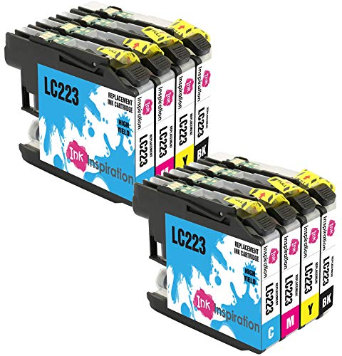 Ink Inspiration® Ersatz für Brother LC223 Druckerpatronen 8er-Pack, kompatibel mit Brother DCP-J4120DW MFC-J5320DW MFC-J5620DW MFC-J4420DW MFC-J4620DW MFC-J4625DW MFC-J680DW MFC-J5720DW MFC-J480DW von Ink Inspiration