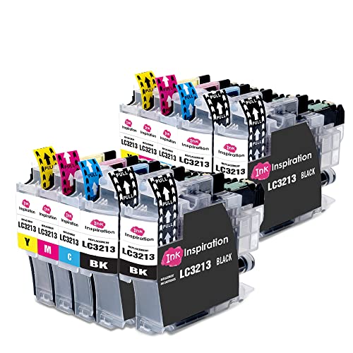 Ink Inspiration® Ersatz für Brother LC3213 Druckerpatronen 10er-Pack, kompatibel mit Brother DCP-J572DW DCP-J774DW MFC-J895DW MFC-J497DW MFC-J890DW DCP-J772DW MFC-J491DW, Schwarz/Cyan/Magenta/Gelb von Ink Inspiration