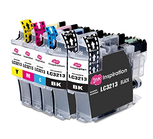 Ink Inspiration® Ersatz für Brother LC3213 Druckerpatronen 5er-Pack, kompatibel mit Brother DCP-J572DW DCP-J774DW MFC-J895DW MFC-J497DW MFC-J890DW DCP-J772DW MFC-J491DW, Schwarz/Cyan/Magenta/Gelb von Ink Inspiration