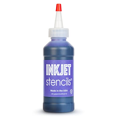 Tattoo Inkjet Schablone Tinte - Revolutionäre EcoTank Druckertinte - 118 ml Flasche 4 Ounces Methyl Violet von Ink Jet
