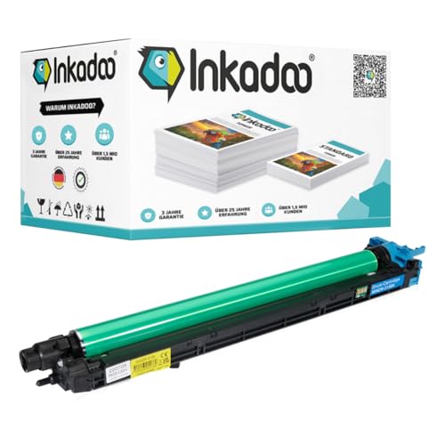 Inkadoo Drum-Kit kompatibel mit Konica Minolta A7U40xD / DR-313 Drum-Kit, farblos Bizhub C 368, BizHub C 258, Bizhub C 308, Bizhub C 458, Bizhub C 658, Bizhub C 558 von Inkadoo