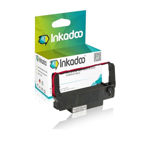 Inkadoo Kompatibel Farbband für Epson C43S015376 / ERC-38-BR Schwarz Farbband Schreibmaschinenband Tintenband Farbband Schreibmaschine von Inkadoo