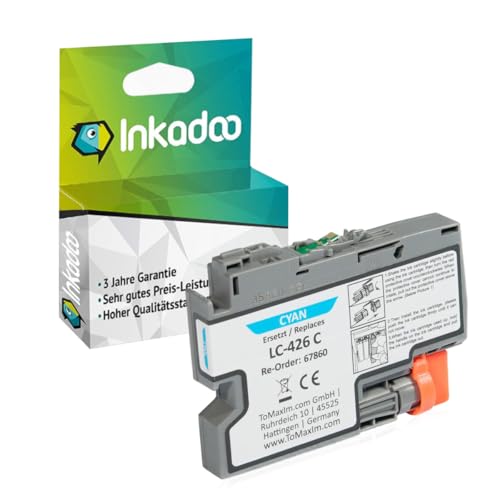 Inkadoo Kompatibel Tinte für Brother LC-426 MFC-J 4540 Series, Mini 19 Biz-Step, MFC-J 4340 DW, MFC-J 4335 DW, MFC-J 4535 DW, MFC-J 4540 DW, MFC-J 4540 DWT, MFC-J 4540 DW XL, MFC-J 4340 DWE Ecopro von Inkadoo