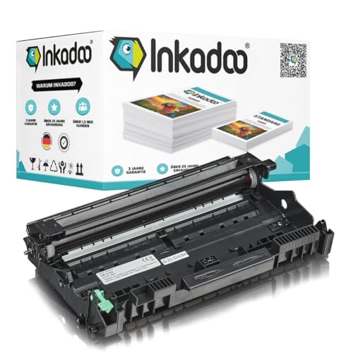 Inkadoo Trommel Kompatibel mit Brother DR-2100 MFC-7840 W DCP-7030 HL-2140 HL-2170 W HL-2150 N Bildtrommel Bildeinheit Trommeleinheit 12.000 Seiten von Inkadoo
