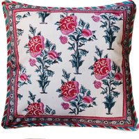 Baumwolle Kissenbezug - Mohn Quadrat 18 "x 18" von Inkandblock