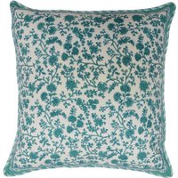 Kissenhülle Aus Baumwolle - Kashan-Blume Platz 24 "x 24" Kissenhülle Aus Baumwolle - Kashan-Blume Platz 24 "x 24" von Inkandblock