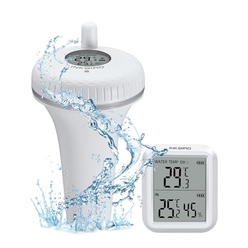 Inkbird Funk Poolthermometer Schwimmend, Pool Thermometer Funk Digitales Poolthermometer von Inkbird