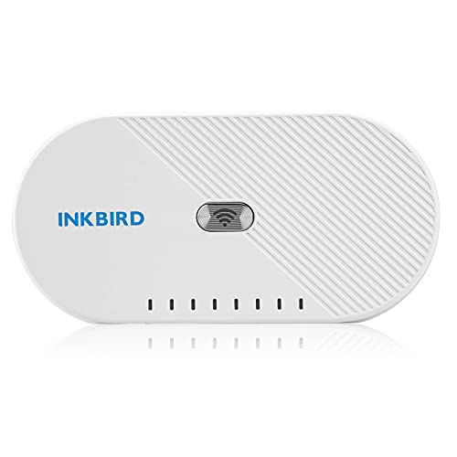 Inkbird IBS-M1 WiFi Gateway verbindet mit Thermo-Hygrometer und WLAN-Router Überwachen Sie Temperatur und Luftfeuchtigkeit überall über die App von Inkbird