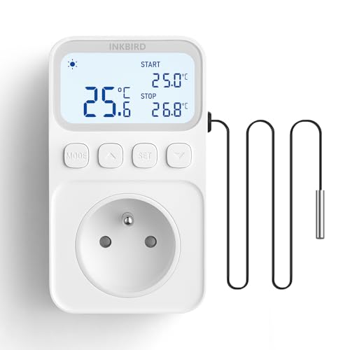 Inkbird ITC-C216T Temperaturregler Steckdose FR mit Fühler und Timerfunktion von Inkbird