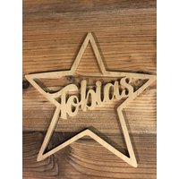 stern Mit Namen Aus Holz stern Mit Namen Aus Holz von InkesWorld