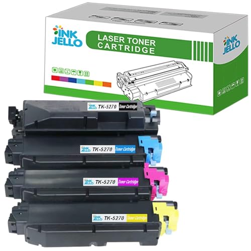 Inkjello kompatibel Toner Patrone Ersatz Zum Kyocera ECOSYS M6230cidn M6630cidn P6230cdn TK5270 Schwarz Cyan Magenta Gelb 4-Pack von Inkjello