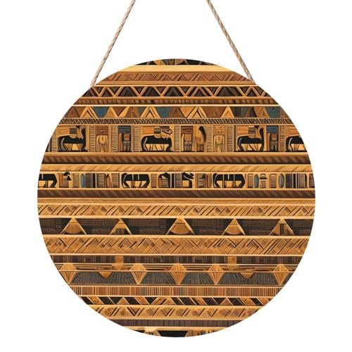 Ägyptische Fresken Runde Holztafelmalerei 12 Zoll Exquisite Kunstwerke, umweltfreundliches Holz, eine elegante Wahl für Heimdekoration. Ägyptische Fresken Runde Holztafelmalerei 12 Zoll Exquisite Kunstwerke, umweltfreundliches Holz, eine elegante Wahl für Heimdekoration. von Inkmhztk