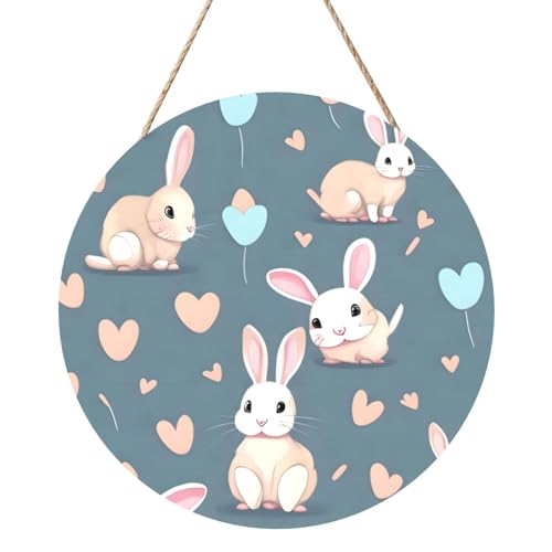 Cartoon Cute Bunny Round Wood Panel Painting 30.5 cm Exquisite Artwork, Environmentally Friendly Wood, A Elegant Choice for Home Decoration. Cartoon Cute Bunny Round Wood Panel Painting 30.5 cm Exquisite Artwork, Environmentally Friendly Wood, A Elegant Choice for Home Decoration. von Inkmhztk