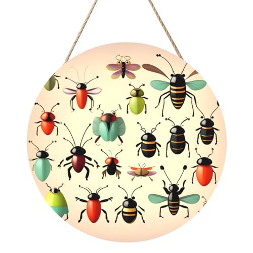 Cartoon Kleine Insekten Runde Holzplatte Malerei 12 Zoll Exquisite Kunstwerke, umweltfreundliches Holz, eine elegante Wahl für Heimdekoration. Cartoon Kleine Insekten Runde Holzplatte Malerei 12 Zoll Exquisite Kunstwerke, umweltfreundliches Holz, eine elegante Wahl für Heimdekoration. von Inkmhztk