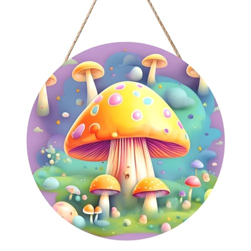 Fantasy Dream Pilz Runde Holzplatte Malerei 12 Zoll Exquisite Kunstwerke, umweltfreundliches Holz, eine elegante Wahl für Heimdekoration. Fantasy Dream Pilz Runde Holzplatte Malerei 12 Zoll Exquisite Kunstwerke, umweltfreundliches Holz, eine elegante Wahl für Heimdekoration. von Inkmhztk