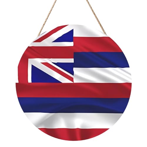 Flagge von Hawaii Amerikanische Runde Holztafelmalerei 12 Zoll Exquisite Kunstwerke, umweltfreundliches Holz, eine elegante Wahl für Heimdekoration. Flagge von Hawaii Amerikanische Runde Holztafelmalerei 12 Zoll Exquisite Kunstwerke, umweltfreundliches Holz, eine elegante Wahl für Heimdekoration. von Inkmhztk