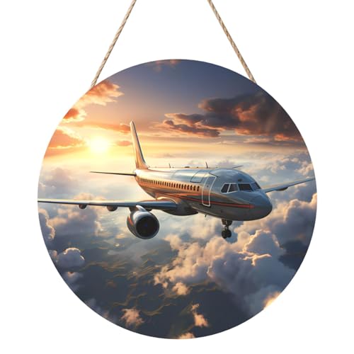 Flugzeuge sind schwebende runde Holzplattenmalerei 12 Zoll Exquisite Kunstwerke, umweltfreundliches Holz, eine elegante Wahl für Heimdekoration. Flugzeuge sind schwebende runde Holzplattenmalerei 12 Zoll Exquisite Kunstwerke, umweltfreundliches Holz, eine elegante Wahl für Heimdekoration. von Inkmhztk