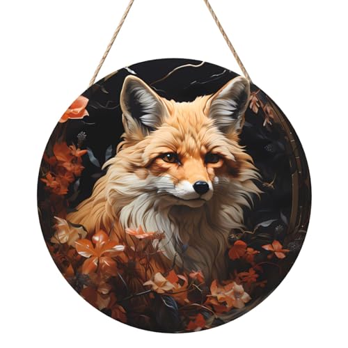 Fox and Flowers Round Wood Panel Painting 30.5 cm Exquisite Artwork, Environmentally Friendly Wood, A Elegant Choice for Home Decoration. Fox and Flowers Round Wood Panel Painting 30.5 cm Exquisite Artwork, Environmentally Friendly Wood, A Elegant Choice for Home Decoration. von Inkmhztk