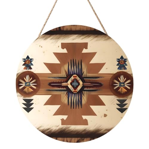 Indianer-Muster Runde Holztafelmalerei 12 Zoll Exquisite Kunstwerke, umweltfreundliches Holz, eine elegante Wahl für Heimdekoration. Indianer-Muster Runde Holztafelmalerei 12 Zoll Exquisite Kunstwerke, umweltfreundliches Holz, eine elegante Wahl für Heimdekoration. von Inkmhztk