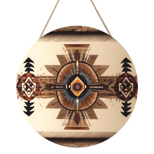 Indianermalerei Runde Holztafelmalerei 12 Zoll Exquisite Kunstwerke, umweltfreundliches Holz, eine elegante Wahl für Heimdekoration. Indianermalerei Runde Holztafelmalerei 12 Zoll Exquisite Kunstwerke, umweltfreundliches Holz, eine elegante Wahl für Heimdekoration. von Inkmhztk