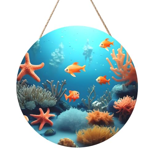 Korallenfische Unterwasser-runde Holzplattenmalerei 12 Zoll Exquisite Kunstwerke, umweltfreundliches Holz, eine elegante Wahl für Heimdekoration. Korallenfische Unterwasser-runde Holzplattenmalerei 12 Zoll Exquisite Kunstwerke, umweltfreundliches Holz, eine elegante Wahl für Heimdekoration. von Inkmhztk