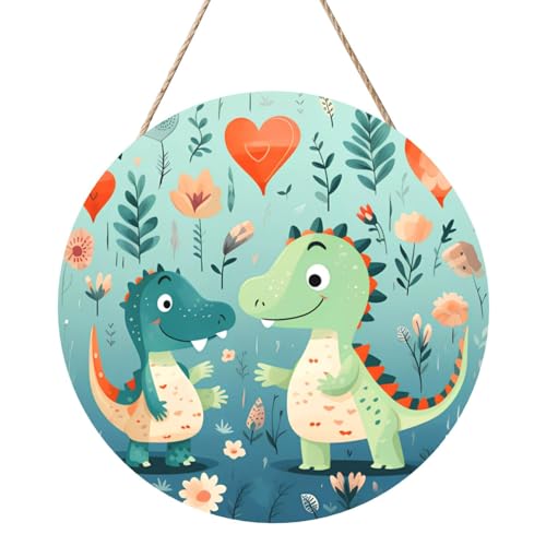 Lovely Little Dinosaurier Baby Runde Holzplatte Malerei 30,5 cm Exquisites Kunstwerk Umweltfreundliches Holz, eine elegante Wahl für Heimdekoration. Lovely Little Dinosaurier Baby Runde Holzplatte Malerei 30,5 cm Exquisites Kunstwerk Umweltfreundliches Holz, eine elegante Wahl für Heimdekoration. von Inkmhztk