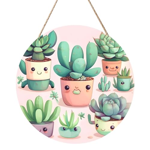 Lovely Succulent Plants Round Wood Panel Painting 30.5 cm Exquisite Artwork, Environmentally Friendly Wood, An Elegant Choice For Home Decoration. Lovely Succulent Plants Round Wood Panel Painting 30.5 cm Exquisite Artwork, Environmentally Friendly Wood, An Elegant Choice For Home Decoration. von Inkmhztk