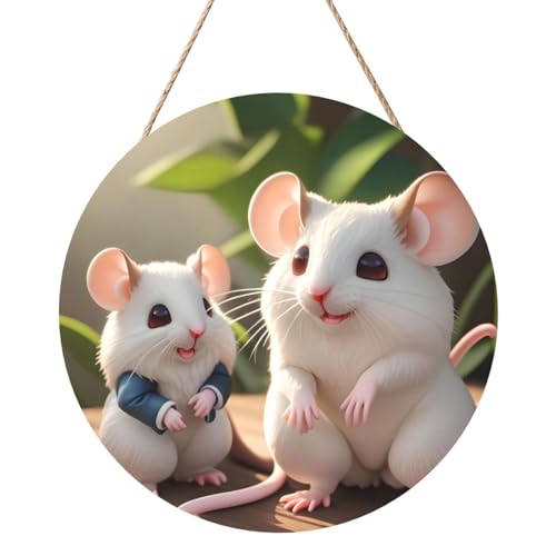 Mutter und Kind Ratten Runde Holztafelmalerei 12 Zoll Exquisite Kunstwerke, umweltfreundliches Holz, eine elegante Wahl für Heimdekoration. Mutter und Kind Ratten Runde Holztafelmalerei 12 Zoll Exquisite Kunstwerke, umweltfreundliches Holz, eine elegante Wahl für Heimdekoration. von Inkmhztk