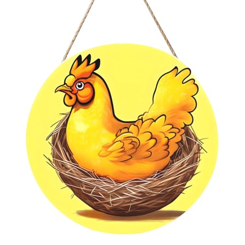 Vogelnest Goldenes Huhn Runde Holzpaneelmalerei 12 Zoll Exquisite Kunstwerke, umweltfreundliches Holz, eine elegante Wahl für Heimdekoration. Vogelnest Goldenes Huhn Runde Holzpaneelmalerei 12 Zoll Exquisite Kunstwerke, umweltfreundliches Holz, eine elegante Wahl für Heimdekoration. von Inkmhztk