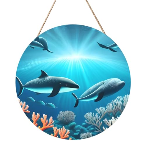Wale unter dem Meer Runde Holztafelmalerei 12 Zoll Exquisite Kunstwerke, umweltfreundliches Holz, eine elegante Wahl für Heimdekoration. Wale unter dem Meer Runde Holztafelmalerei 12 Zoll Exquisite Kunstwerke, umweltfreundliches Holz, eine elegante Wahl für Heimdekoration. von Inkmhztk