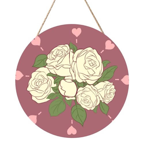 Weiße Rose der Liebe Runde Holztafelmalerei 12 Zoll Exquisite Kunstwerke, umweltfreundliches Holz, eine elegante Wahl für Heimdekoration. Weiße Rose der Liebe Runde Holztafelmalerei 12 Zoll Exquisite Kunstwerke, umweltfreundliches Holz, eine elegante Wahl für Heimdekoration. von Inkmhztk