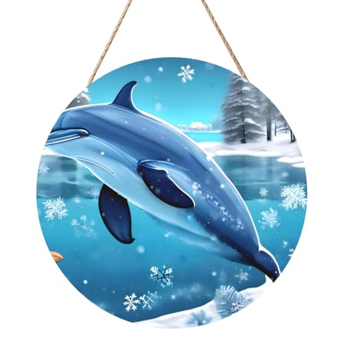Winter The Dolphin Round Wood Panel Painting 30.5 cm Exquisite Artwork, Environmentally Friendly Wood, A Elegant Choice for Home Decoration. Winter The Dolphin Round Wood Panel Painting 30.5 cm Exquisite Artwork, Environmentally Friendly Wood, A Elegant Choice for Home Decoration. von Inkmhztk