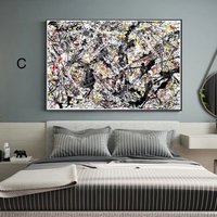Abstrakte Kunstwerke Jackson Pollock Leinwand Malerei Druck Wand Kunst Bilder Für Wohnzimmer Wohnkultur Abstrakte Kunstwerke Jackson Pollock Leinwand Malerei Druck Wand Kunst Bilder Für Wohnzimmer Wohnkultur von Inknsplash