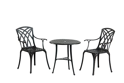 InkO Gartenmöbel Aluguss Bistro Set Chester Bronze mit Arm Braun InkO Gartenmöbel Aluguss Bistro Set Chester Bronze mit Arm Braun von Inko