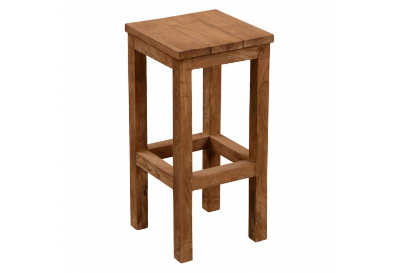 Inko Barhocker Inko Teakholz-Barhocker Abacus recyceltes Teak 36,5x36,5x75 cm von Inko
