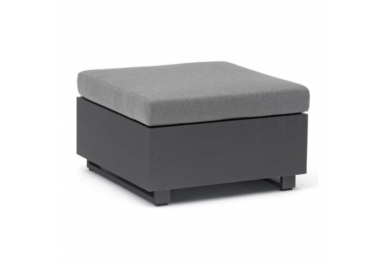 Inko Gartenlounge-Sessel Inko Lounge-Hocker Pasadena Aluminium anthrazit 70x70 cm von Inko