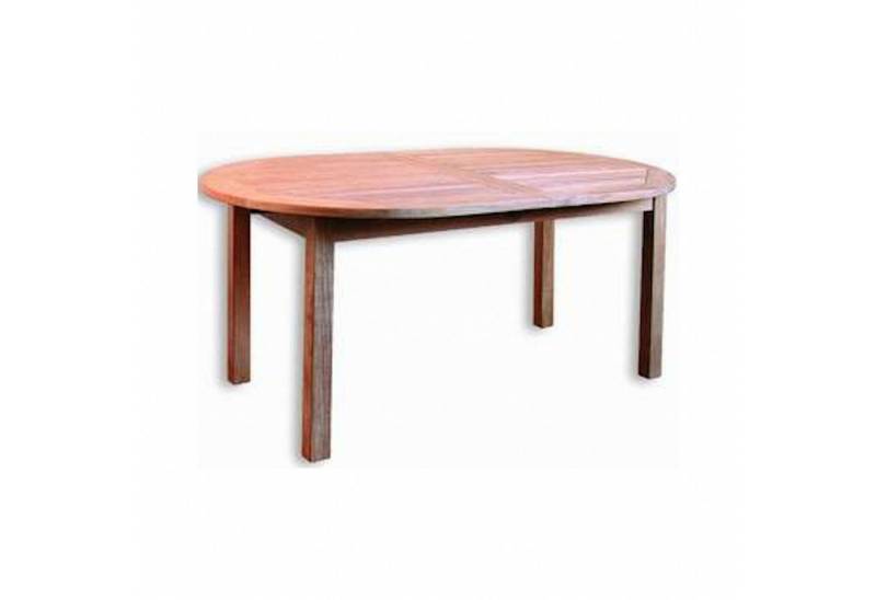 Inko Gartentisch Inko Teakholz-Auszugstisch Bombay oval 180/230x100x75 cm Tisch von Inko