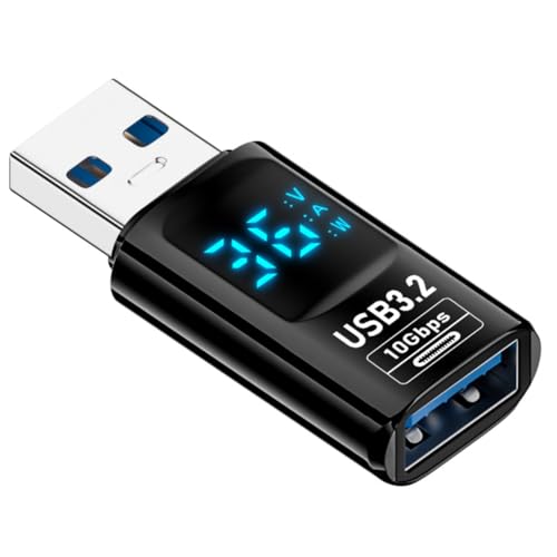 Inkoby 1 STÜCK Digitale LED-Anzeige USB 3.2 Adapter 10 Gbit/S 36-60 W Leistungsmesser-Tester Smart Chip Datenübertragung USB C Verlängerung A Inkoby 1 STÜCK Digitale LED-Anzeige USB 3.2 Adapter 10 Gbit/S 36-60 W Leistungsmesser-Tester Smart Chip Datenübertragung USB C Verlängerung A von Inkoby
