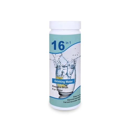 Inkoby 16-in-1-Trinkwassertest-Set, 50 Streifen, Wassertest-Set für zu Hause, Brunnenleitungswasser, Einfacher Test, Wasserteststreifen von Inkoby