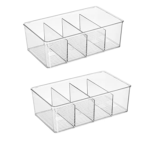 Inkoby 2 Kunststoff Speisekammer Organisation und Aufbewahrung BehäLter mit TrennwäNden - Perfekte KüChen Organisation oder KüChen Aufbewahrung von Inkoby
