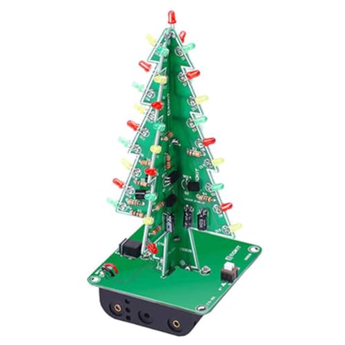 Inkoby DIY Weihnachtsbaum LED Kit Blinkende Lichter Schaltungsbausatz für Festlichen Elektronischen Spaß A von Inkoby