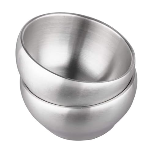 Inkoby Eisschüssel, Isolierschüssel, 15oz, Doppelwandige Suppenschüssel, Müslischüssel Aus Edelstahl SUS304, 2er-Set von Inkoby