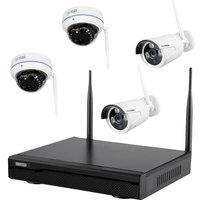 Inkovideo INKO-22M-D in22md WLAN IP-Überwachungskamera-Set 4-Kanal mit 4 Kameras 1920 x 1080 Pixel von Inkovideo
