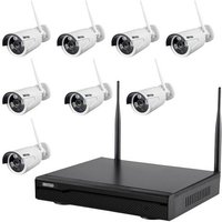 Inkovideo INKO-8-2M in82m8 WLAN IP-Überwachungskamera-Set 8-Kanal mit 8 Kameras 1920 x 1080 Pixel von Inkovideo