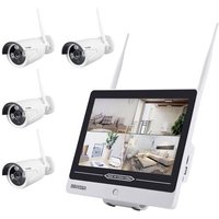 Inkovideo INKO-AL3003-4 WLAN IP-Überwachungskamera-Set 4-Kanal mit 4 Kameras 1280 x 960 Pixel von Inkovideo