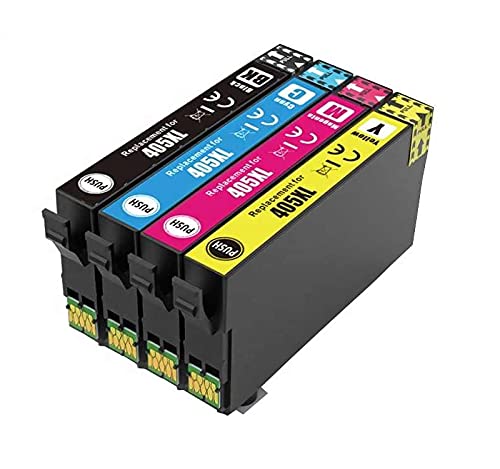 4 Tintenpatronen E 405 XL Black, Cyan, Magenta, Yellow kompatibel mit Epson WF-7310, WF-7830, WF-7835, WF-7840, Pro WF-3820, WF-3825, WF-4820, WF-4825, WF-4830 von Inkpro
