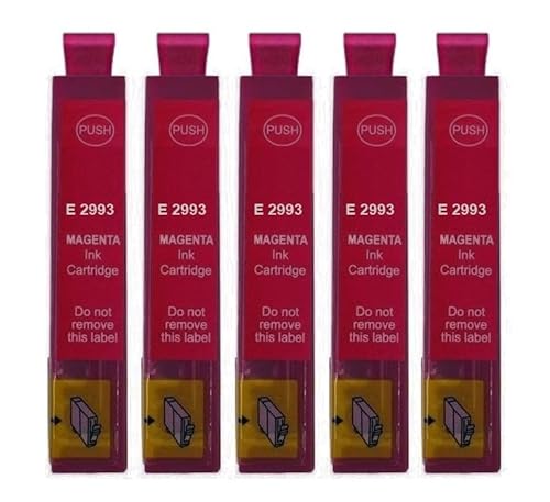 Inkpro 5 Druckerpatronen kompatibel mit Epson T2993, T29 XL Magenta für Expression Home XP-235, 245, 247, 255, 257, 332, 335, 342, 345, 352, 355, 432, 435, 442, 445, 452, 455 Inkpro 5 Druckerpatronen kompatibel mit Epson T2993, T29 XL Magenta für Expression Home XP-235, 245, 247, 255, 257, 332, 335, 342, 345, 352, 355, 432, 435, 442, 445, 452, 455 von Inkpro