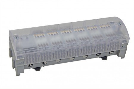 InksLand hgjk Alpha-Basis 230 Volt Anschlussleiste Transparent Steckverbinder mit 12 Kontakten und Schnellkupplung von Möhlenhoff