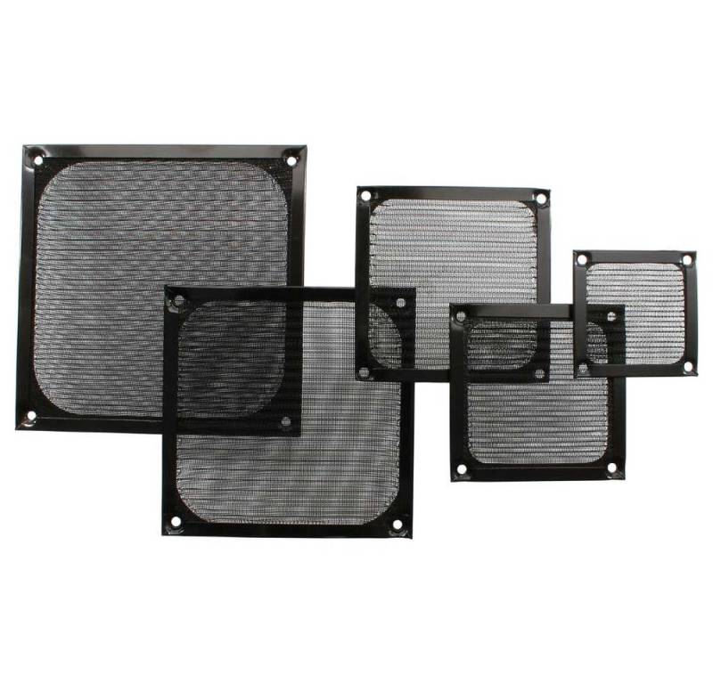 Inline Lüftungsschieber Lüftergitter, Aluminium Filter, 80x80mm, schwarz Inline Lüftungsschieber Lüftergitter, Aluminium Filter, 80x80mm, schwarz von Inline