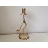 Vintage Kerzenhalter Messing Noten Musik Boho Zart Elegant Ungewöhnlich Selten Schön Geschenk Original Alter Musiker Stick Vintage Kerzenhalter Messing Noten Musik Boho Zart Elegant Ungewöhnlich Selten Schön Geschenk Original Alter Musiker Stick von Inlitera